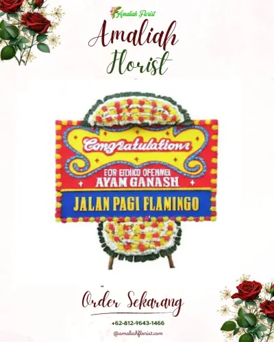Bunga Papan Congratulation di Tamparang Keke